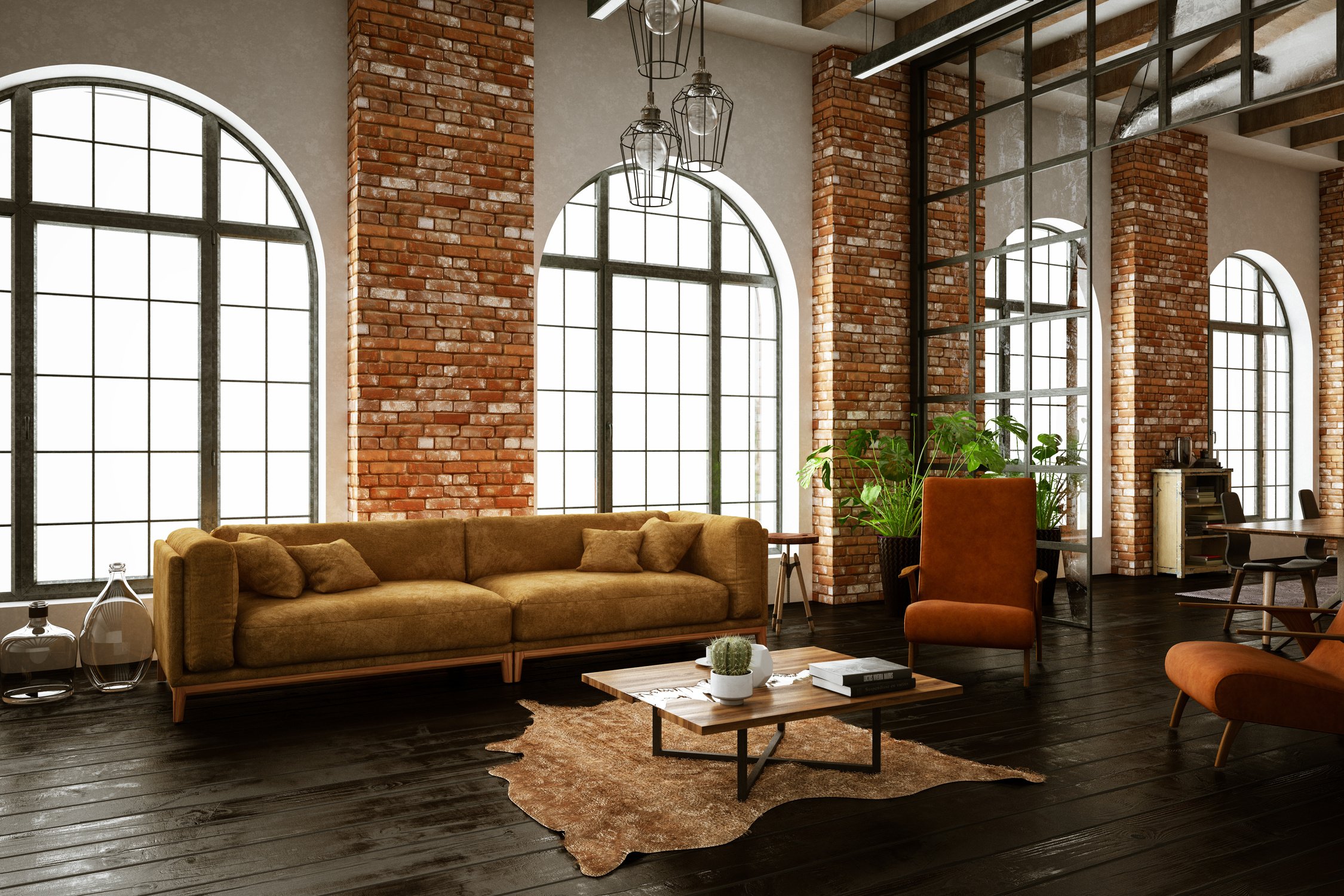 Industrial Style Loft Room